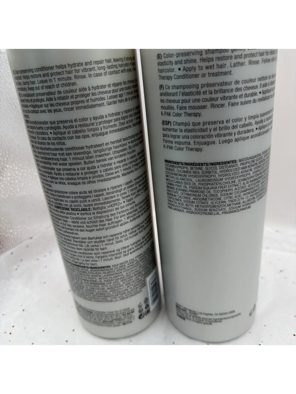 Joico K-PAK Color Therapy Shampoo Conditioner Duo 33.8oz Liter Set Salon Size